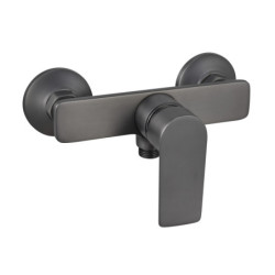 Mitigeur pour douche JEZIORO graphite mat - poignée verticale