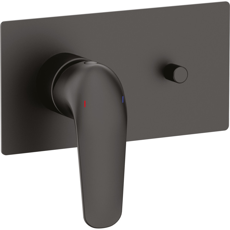 Mitigeur douche encastré noir 2 voies - PACT