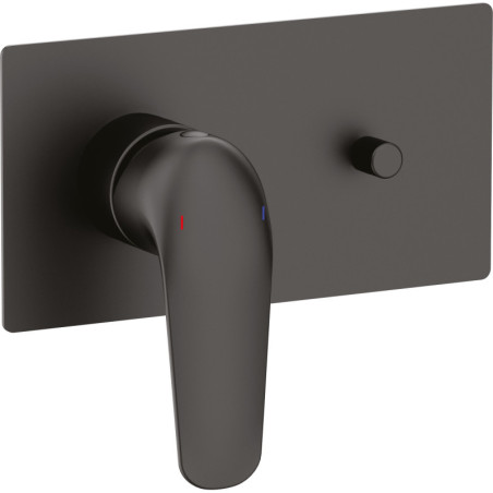 Mitigeur douche encastré noir 2 voies - PACT