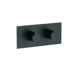 Système douche encastré thermostatique noir 2 voies gamme PACT