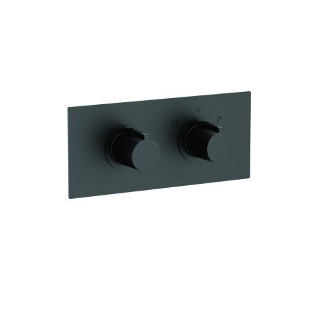 Système douche encastré thermostatique noir 2 voies gamme PACT
