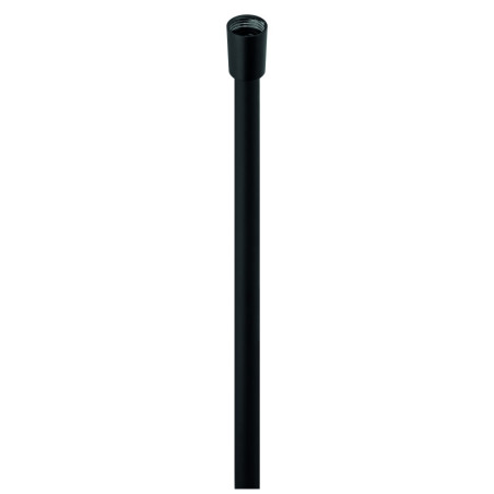Flexible de douche noir en PVC métallisé lisse - anti-torsion - 1,5 m