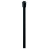 Flexible de douche noir en PVC métallisé lisse - anti-torsion - 1,5 m