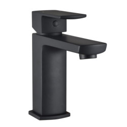 Mitigeur pour lavabo DOUR noir - vidage clic-clac laiton assorti