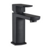 Mitigeur pour lavabo DOUR noir - vidage clic-clac laiton assorti
