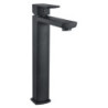 Mitigeur haut pour lavabo DOUR noir - vidage clic-clac laiton assorti