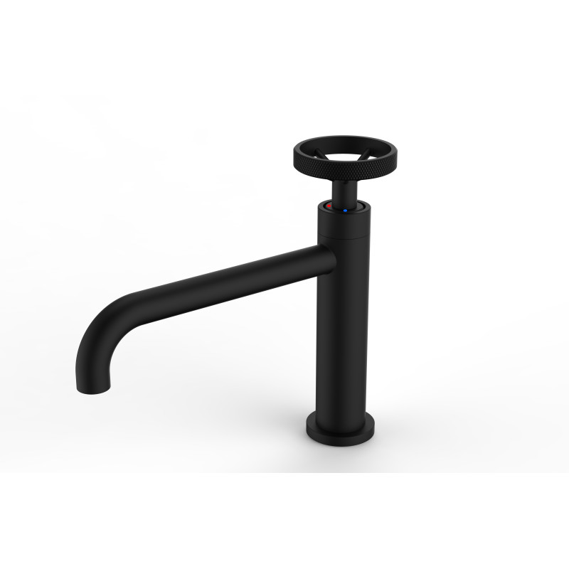 Mitigeur type industriel pour lavabo HANUM noir - sans vidage