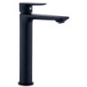 Mitigeur haut pour lavabo JEZIORO noir - vidage clic-clac ABS coupelle métal ass