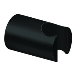 Support de douchette ABS noir rond