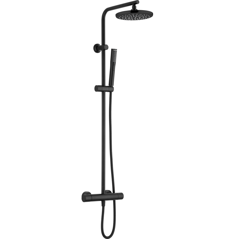 Système douche thermostatique noire - nouvelle version 2024 - MIZU