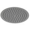 Pomme de douche slim métal noir ronde 250 mm