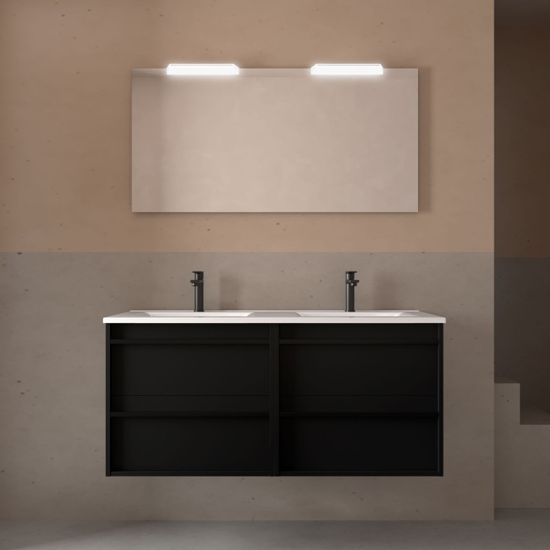 Noir Satiné · Avec miroir