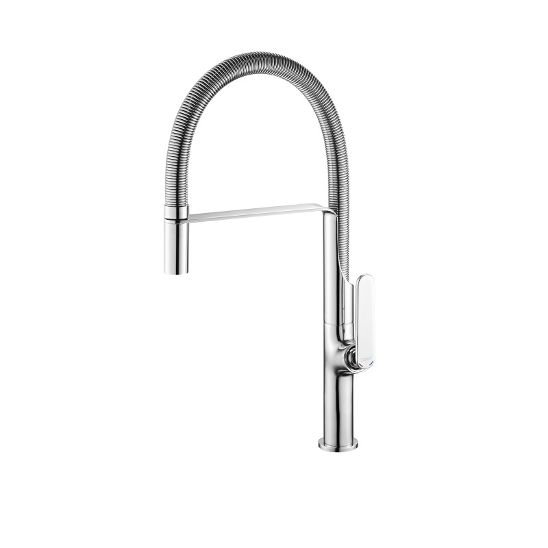 Mitigeur avec bec flexible pour évier, TUBIG chromé, réf. TUB13C