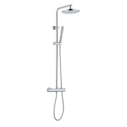Colonne douche thermostatique, pomme de douche 200mm ABS, douchette 3 jets - MIZU