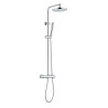 Colonne douche thermostatique, pomme de douche 200mm ABS, douchette 3 jets - MIZU
