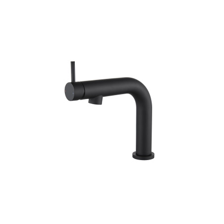 Mitigeur pour lavabo NELO noir - vidage clic-clac ABS coupelle métal assortie