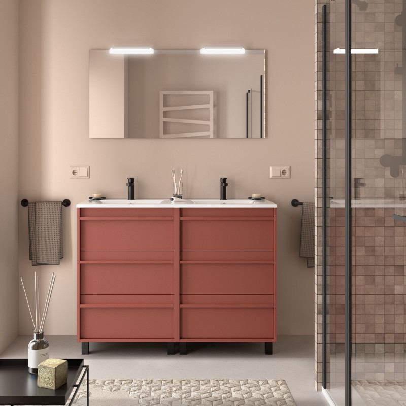 Rouge Satiné · Avec miroir
