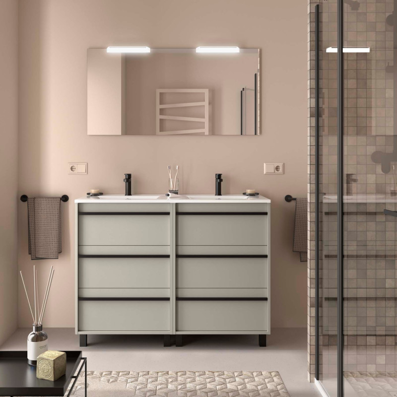 Gris Satiné · Sans miroir