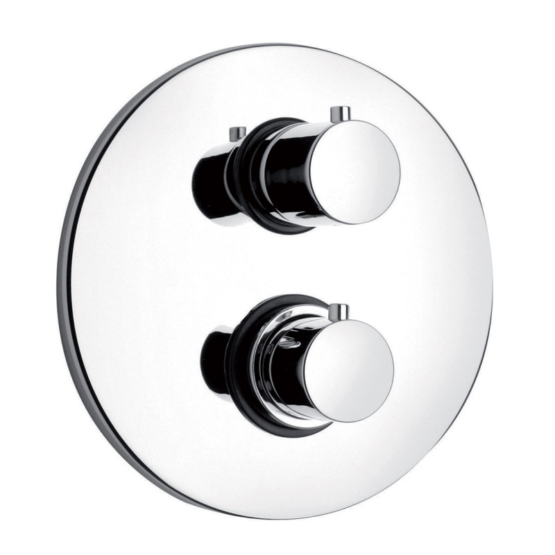 Mitigeur douche thermostatique encastré rond