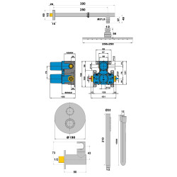 Formule douche thermostatique encastrée COX