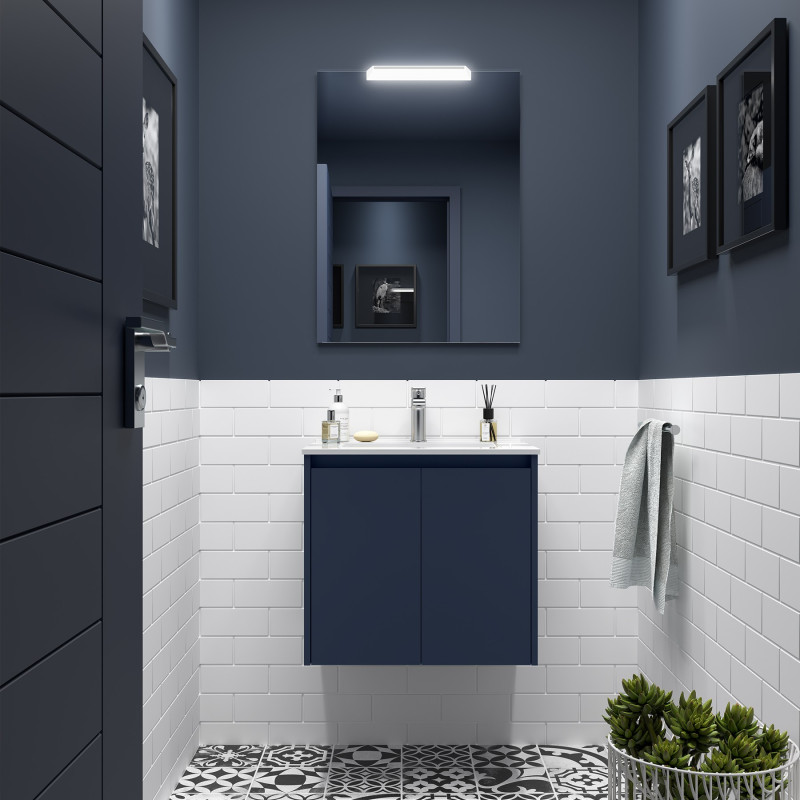 Bleu Satiné · Sans miroir