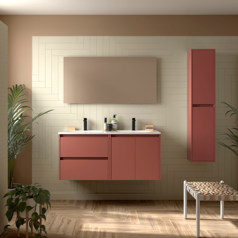 Rouge Satiné · Avec miroir