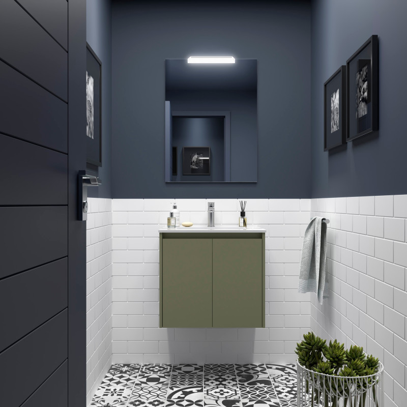 Vert Satiné · Avec miroir