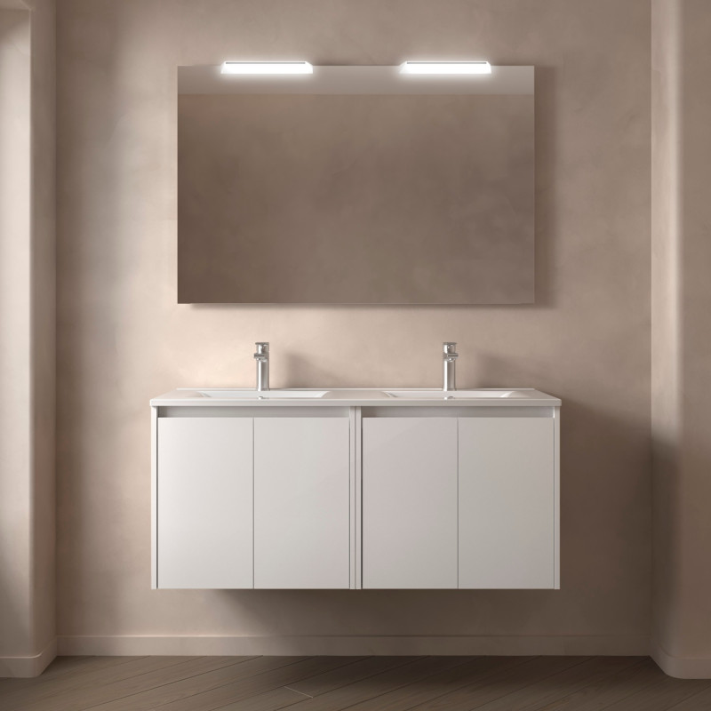 Blanc Brillant · Avec miroir