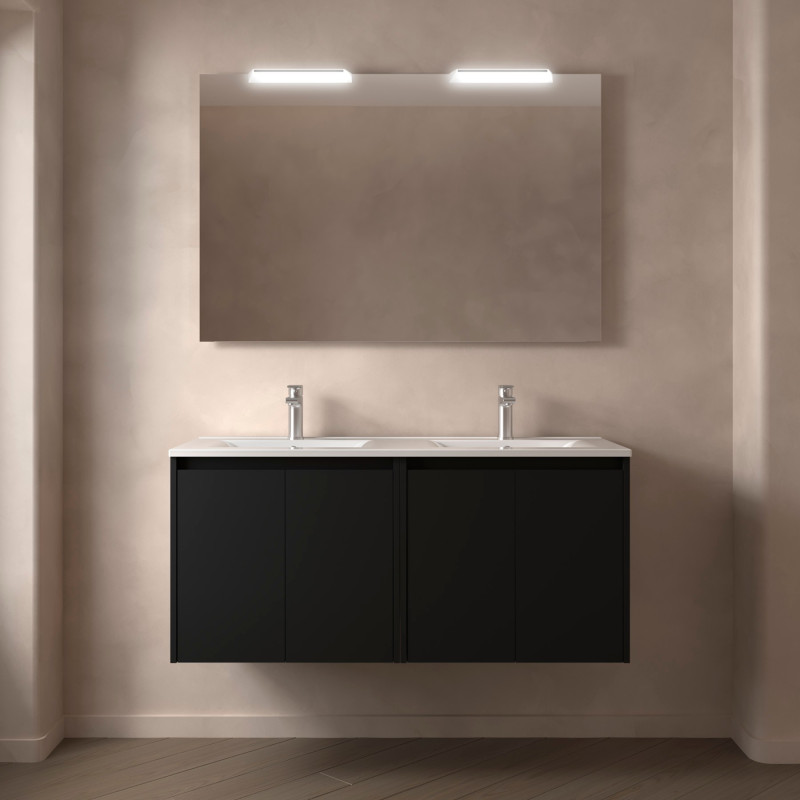 Noir Satiné · Avec miroir