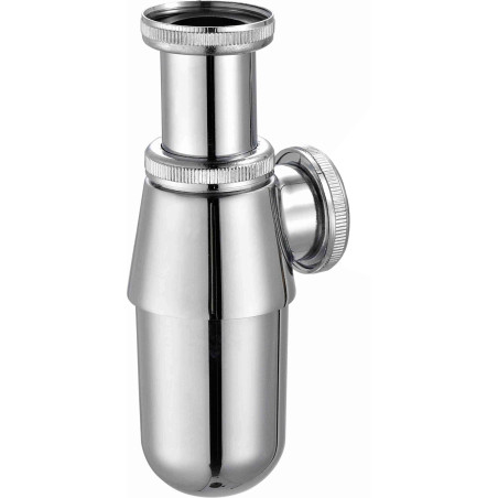 Siphon lavabo grande tasse chromé