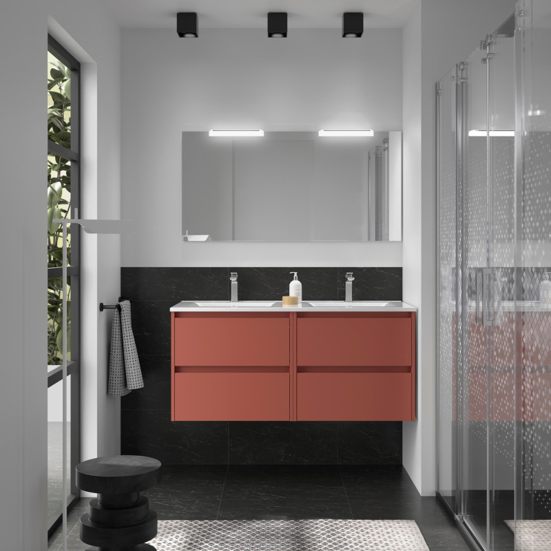 Rouge Satiné · Avec miroir