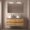 Meuble NOJA 4 tiroirs double vasque + plan