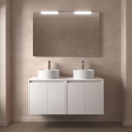Meuble NOJA 4 portes double vasque + plan