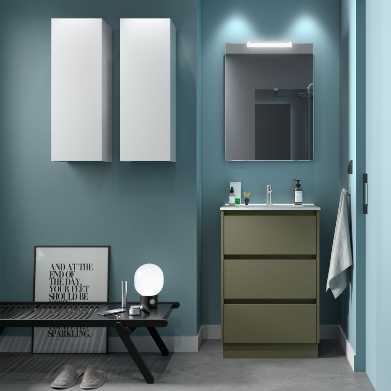 Vert Satiné · Avec miroir