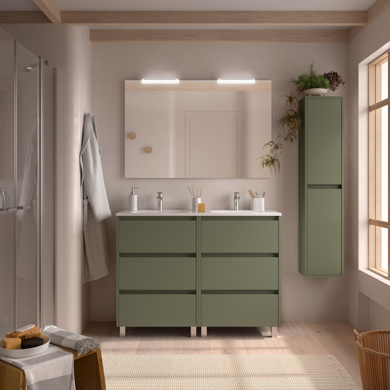 Vert Satiné · Avec miroir