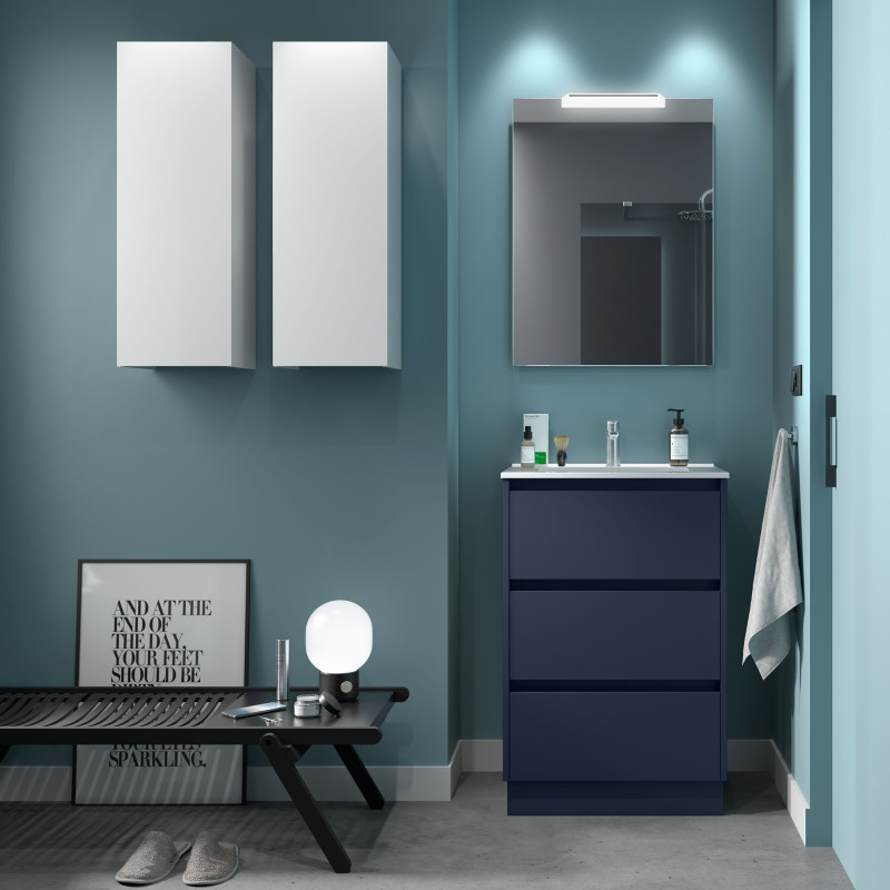 Bleu Satiné · Sans miroir