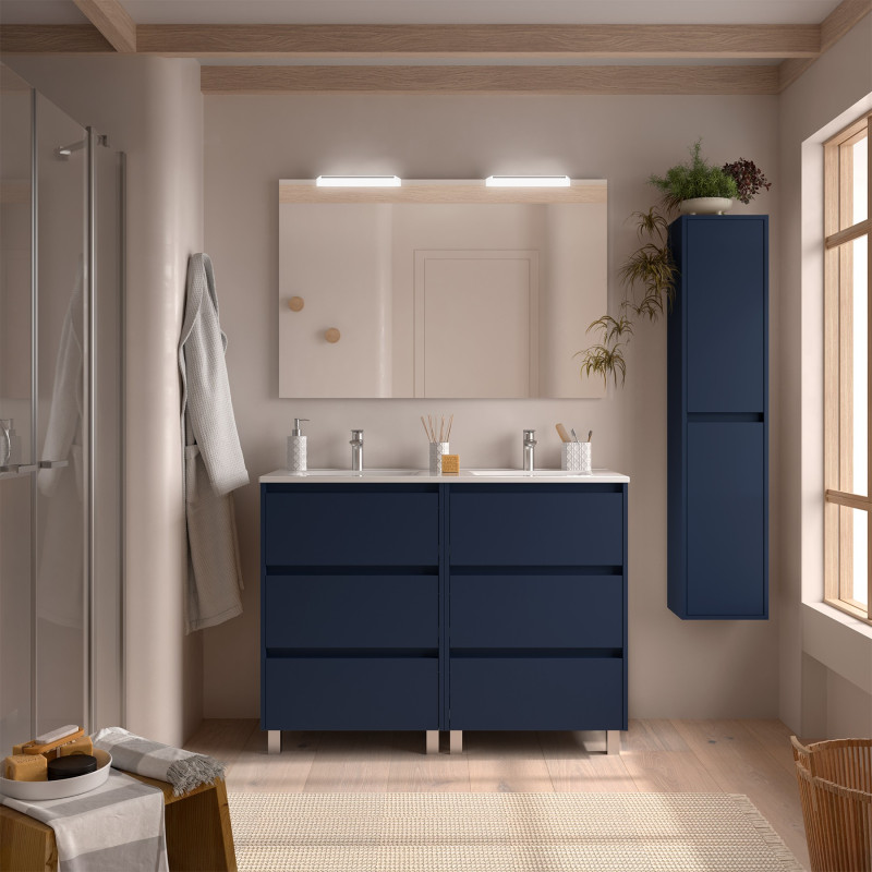 Bleu Satiné · Sans miroir
