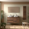 Meuble NOJA 2 tiroirs 2 portes double vasque + plan