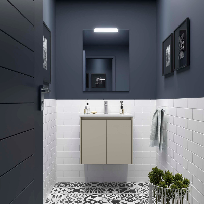 Gris Satiné · Sans miroir
