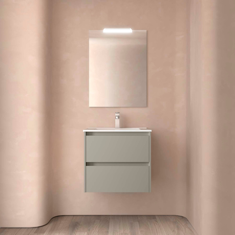 Gris Satiné · Sans miroir