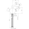 Mitigeur thermostatique bain-douche monotrou blade