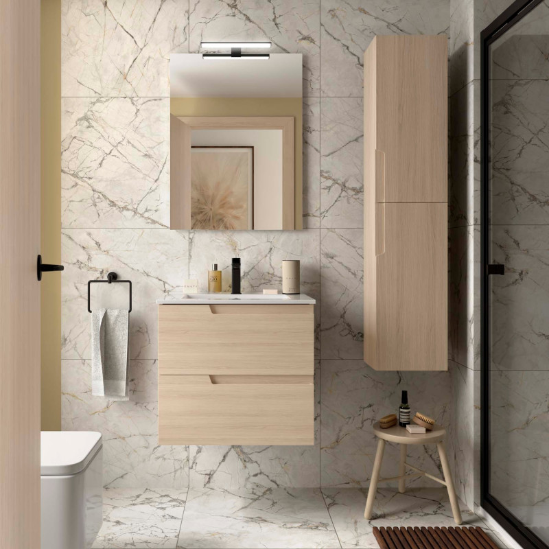 Chêne Sienna · Avec miroir