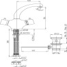 Mitigeur lavabo thermostatique blade