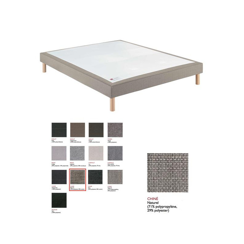 EPEDA SOMMIER ROTIN CHINE NATUREL 140x200