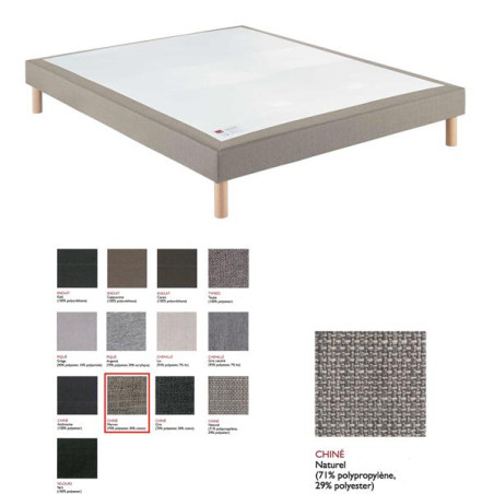 EPEDA SOMMIER ROTIN CHINE NATUREL 140x200