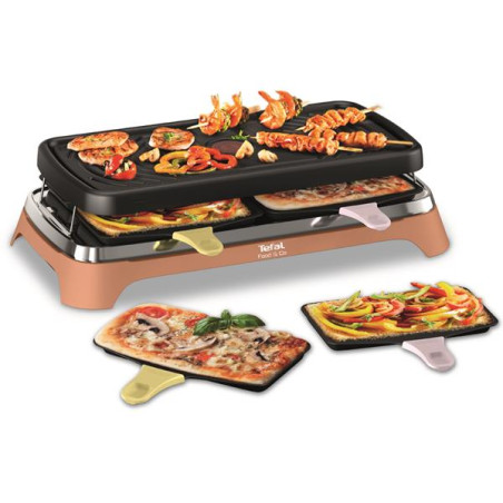 TEFAL Star+ - Raclette / Gril / Plancha 8 personnes - Food & Co - RE651JF0