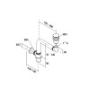 Système siphon court avec bonde clic-clac