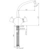 Mitigeur thermostatique d'évier blade