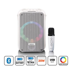 LENCO Enceinte Bluetooth Karaoké BTC-060WH