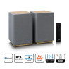LENCO Paire d'enceintes Bluetooth SPB-241WDGY